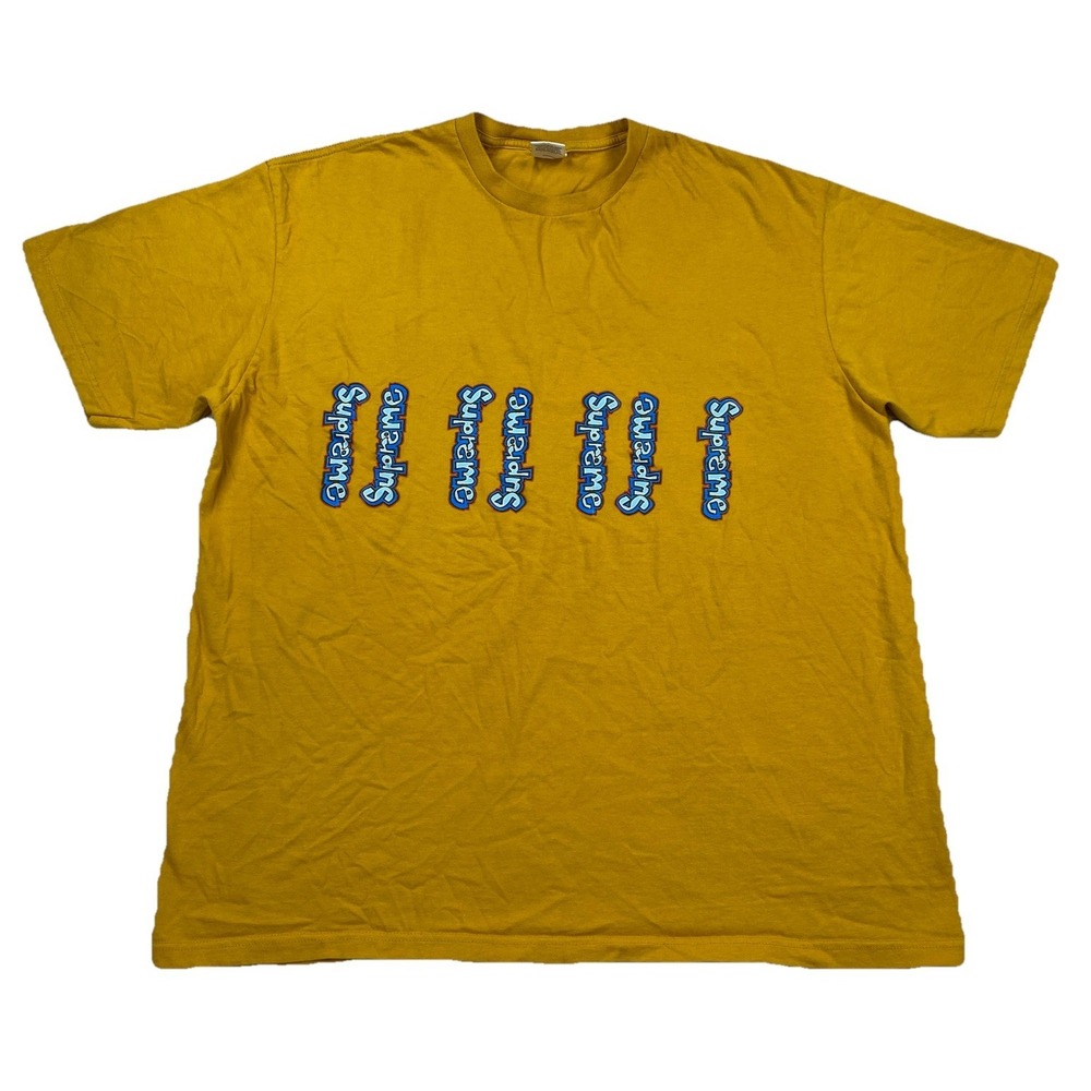 Supreme SS18 The Gonz Logo T-shirt Yellow Men's XL Made In USA